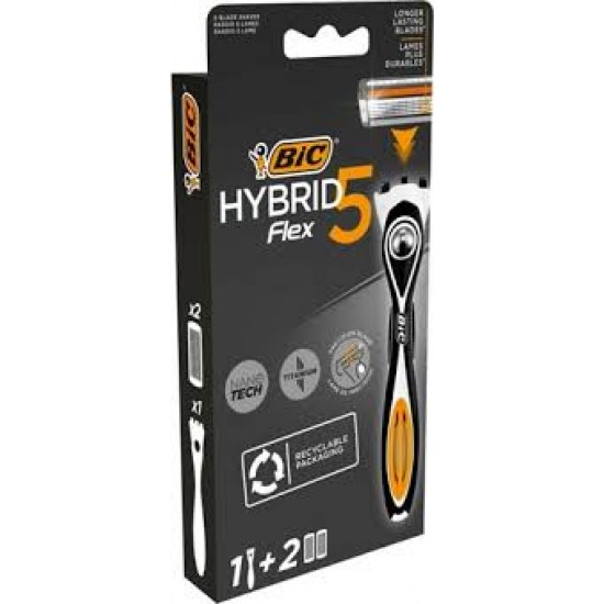 BIC FLEX 5 HYBRID 2 YEDEKLI NANO TECH TITANYUM *10-3086123644922