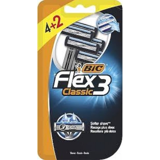 BIC FLEX CLASSIC 6 LI BLISTER *10-3086123675780