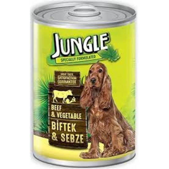 JUNGLE KOPEK KONSERVESI  400 GR BIFTEKLI-SEBZELI -8681299602377