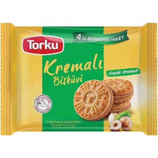 TORKU KREMALI BISKUVI 4*61 GR FINDIK-8690120047997
