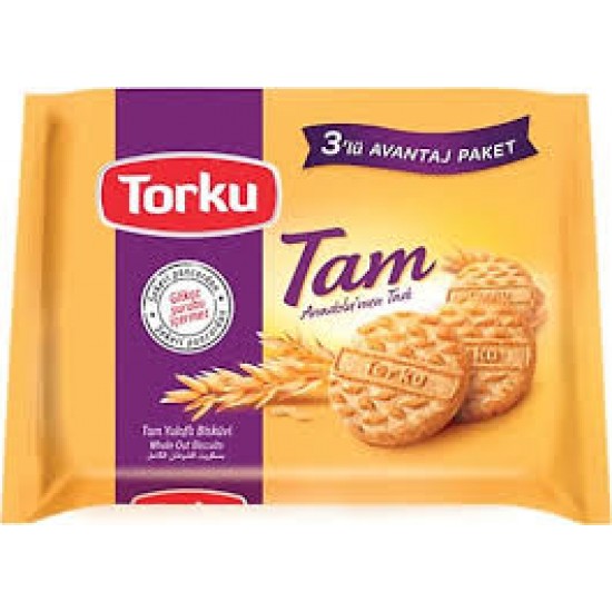 TORKU TAM YULAFLI BISKUVI 3X125 GR*12*405966-8690120060590