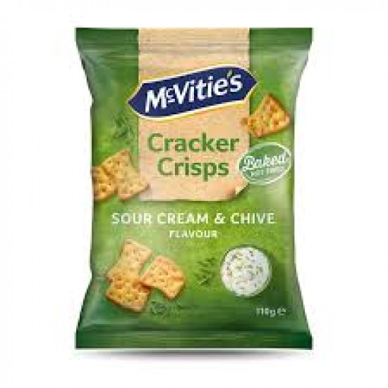MCV CRACKER CRISPS 110 GR SOUR CRE&CHIVE-8690504108115