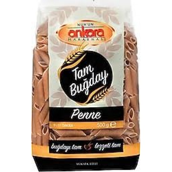 ANKARA MAKARNA TAM BUGDAY 500 GR KALEM-8690576429439