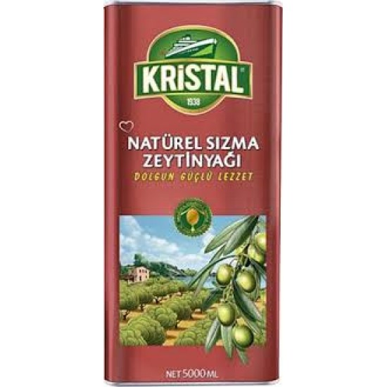KRISTAL ZEYTIN YAGI 5 LT SIZMA DOLGUN GUCLU-8690819259168