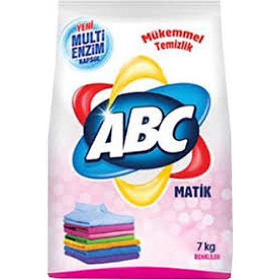 ABC MATIK 7 KG BEYAZ VE RENKLILER-8691818181818