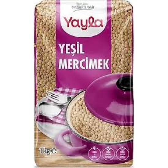 YAYLA YESIL MERCIMEK 1 KG-8693374011080