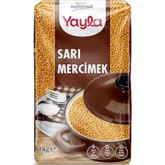 YAYLA SARI MERCIMEK 1 KG-8693374011097