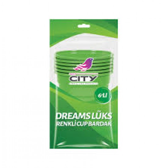 NEW CITY DREAMS LUKS CUP BARDAK 6 LI P551*100*-8697436925513