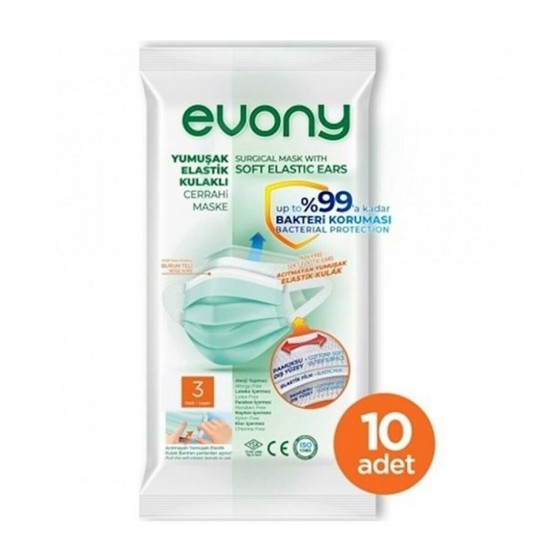  Evony Maske 10 lu Paket - Multinet - Metropol - Paye ve Ticket Restaurant Yemek Kartları İle Online Market Alışveriş Sitesi