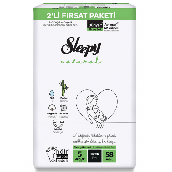 sleepy nat.fırsat pk.2'li junior 5 num. 