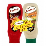 Calve Ketçap Mayonez 2Lı Set Acılı 