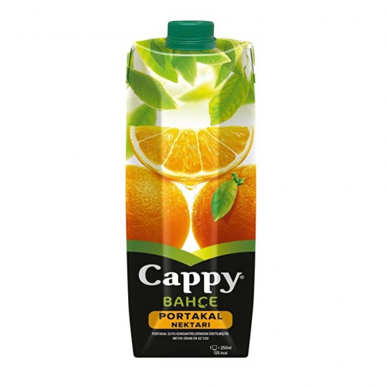Cappy Meyve Suyu1 Lt  Portakal Nektarı 