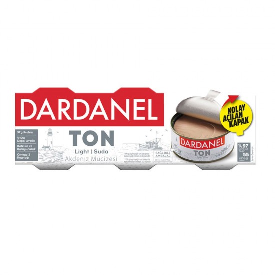 Dardanel Ton Balık Lıght 3X75 Gr Butun Dılım-8690559427322