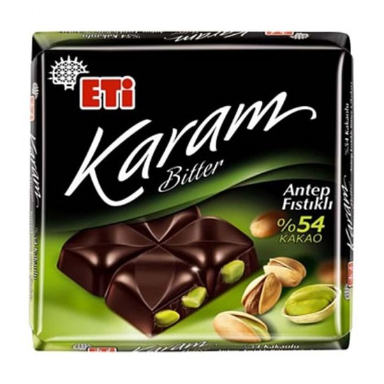 Eti Karam %54 Bıtter Ant.Fıst Kare 60 Gr 