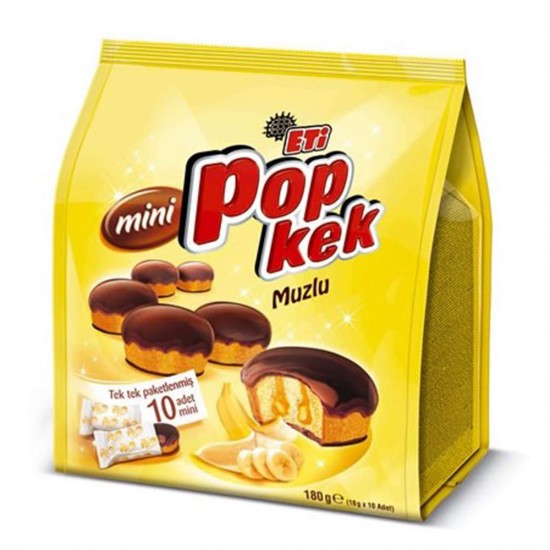 Eti Pop Kek Mını Muzlu 180 Gr 