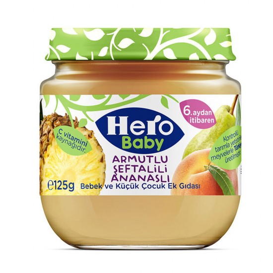 Hero Baby Armut Ananas Seftalı 125 Gr 