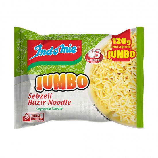 İndomie Jumbo Sebze  Cesnılı Paket 120 Gr 