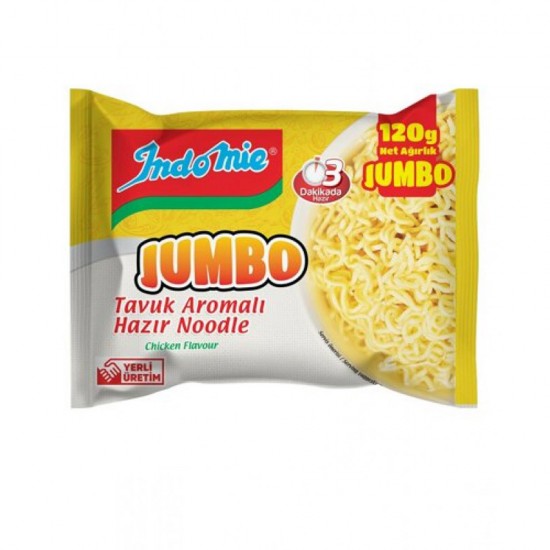 İndomie Jumbo Tavuk  Cesnılı Paket 120 Gr 