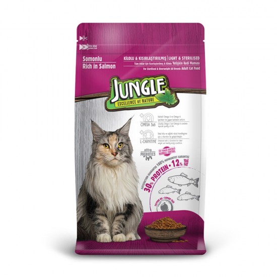 Jungle 1.5 Kg Sterılesed Somonlu Kısır Kedı Maması