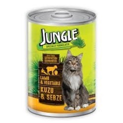 Jungle Kedı Konservesı 415 Gr Kuzu Etlı-Sebzelı  -8681299602353