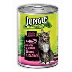 Jungle Kedı Konservesı 415 Gr Somon Karıdes-8681299602339