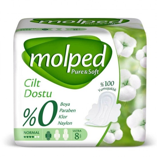 Molped Pure&Soft Teklı Normal 8 Lı