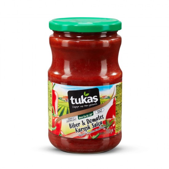 Tukaş Salça 700 Gr.Domates Bıber-8690508101419
