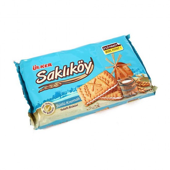 Ülker Saklıkoy Sütlu Kremalı Bıskuvı 3*88 Gr