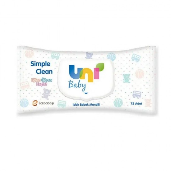 Uni Baby Smple Clean Islak Havlu 72Lı