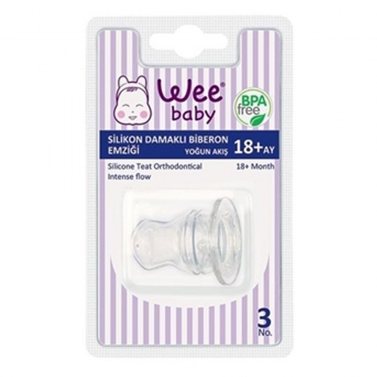 Wee Genıs Agızlı Bıberon Emzıgı Yogun Akıs No 3