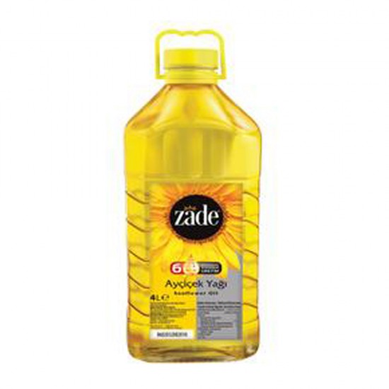 Zade Ayçicek Yağı 4 Lt Pet-8682032002010